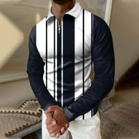 Entyinea muške polo majice s dugim rukavima sportski polo majice mreža za tenis majica s bijelom bojom
