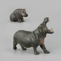 Dekoracija Crtani simulacija Hippo model W Sjedeći partijski zabavi Kreativni ornament Početna stranica