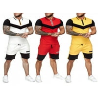 Hirigin muške sportske odjeće set natkriveni kratkim rukavima + kratke hlače