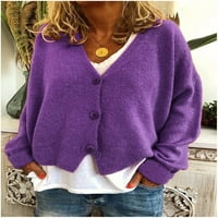 Ženska labava otvorena prednja dugi rukav Chunky Knit Cardigani džemper