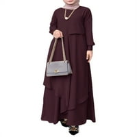 Ženska haljina noć nepravilni musliman kaftan abaya dugačak maxi haljina