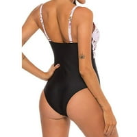 Žene kupaćih kostimi Žene Cvijeće Print Bikini jednodijelni kupaći kostimi Push-up kupaći kostim kupaći