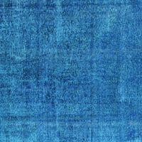 Ahgly Company u zatvorenom kvadratu Orijentalno svijetlo plavi industrijski prostirki, 3 'kvadrat