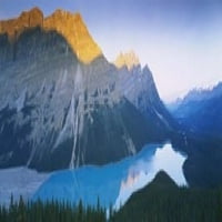 Panoramske slike PPI99445L planine pored jezera Peyto Lake Banff Nacionalni park Alberta Kanada Print