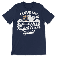 Smiješna engleska koker španijelna majica - volim svoj Stinkybutt