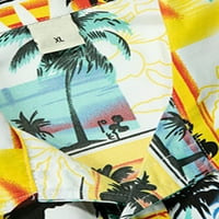 Avamo Muška majica i kratka odijela Dvodijelni set Tropski print Havajski setovi Muški labavi ljetni