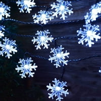 Božićni pokloni na klirensu Suwwhwea 100Led Snowflakes Oblik Svjetla Svjetla Strana Vjenčanje Božićni ukrasi svjetla Božićni ukrasi na klirensu