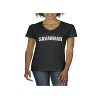 - Ženska majica V-izrez kratki rukav - Savannah