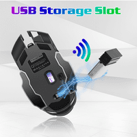 Punjivi bežični Bluetooth miš višestruki uređaj sa DPI opcijama, ergonomski optički prenosiv tihi miš