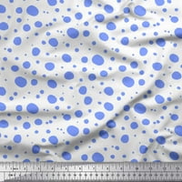 Soimoi plave pamučne kamerske tkaninske tačke točkice print šivanje tkanine širine
