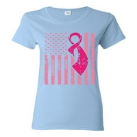 Svjesnost AmericanFlag-a Ženska grafička majica, svijetloplava, X-velika