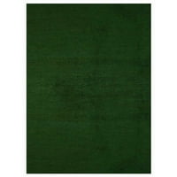 Rugsotički tepisi Ručni loot, Trpejnik, Čvrsta svilena tepih, zelena, 8'x10 '