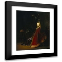 Rembrandt van Rijn Black Moderni uokvireni muzej Art Print pod nazivom - Minerva