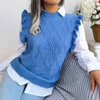 Apepal Womens Dukseri Cardigan džemperi za žene Žene Ležerne prilike V-izrez V-izrez Duks pulover punog