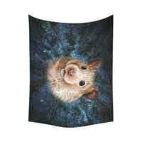 Cadecor Animal Marmots u Star nebu oko Tresa Zidne tapiserije za tapise za zid Viseći zidni umjetnički