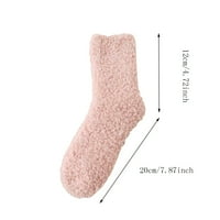 Čarape za babysule za žene čišćenje zimskih žena Coral Fleece SOCKS Srednja cijev za spavanje kućište