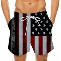 4. jula Dan nezavisnosti Muške kratke hlače Ležerne prilike za izradu elastičnih struka Ljeto Plaža Kratke hlače Američka zastava