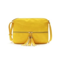 Avamo ženske torbe sa zatvaračem Crossbody torbe Multi džep PU kožne torbe dizajner Dame Mini Tassel