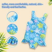 Tisoloow Baby Girls kupaći kostim kupaći kupaći kostim za mališane sa 50+ ljetnih kupaćih kupaćih kupaćih