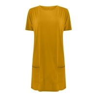 Ljetni vrhovi za žene Ležerne prilike tunike vrhovi kratkih rukava CATC TACT T majice Solid Colore Loot