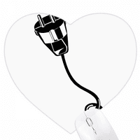 Utikač kabela za punjenje kabela crna uzorka srca mousePad gumeni mat igra
