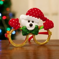 Božićne naočale Svečano smiješno FOTO rekvizite Xmas Slatki medvjed Snjegović Antlers Kids Coustme naočale za zabavu