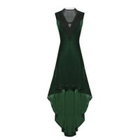 Goth haljina za žene čipke udruge neregularne haljine bez rukava bez rukava Steampunk Gotic Slim Fit