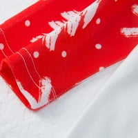 Dadaria Božićne pidžame za žene roditelj-dijete topli božićni set tiskani kućni nošenje pidžama dvodijelni
