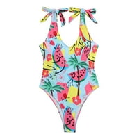 Strugten ženski kupaći kostim seksi otvoreni tropski voćni kostim za žene za žene