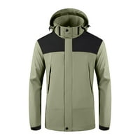Kaputi za jakne za muškarce, Aieott Plus size zimski muški kaputi, s kapuljačnim vjetrovima, muški odijelo