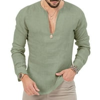 Pedort T majice za muškarce Modni gumb prema dolje prevelična kratka majica za muškarce tinejdžeri labavi fit majice AG, S