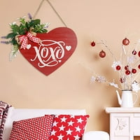 Bowknot Werent Valentine Natplate Ljubav Srce Drveni viseći znakovi Nasloni zidni prozor Dekor Valentine