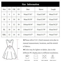 Haljine za ženske duljine za lakiranje mini kratka ležerna ljetna haljina s čvrstom V-izrezom siva l