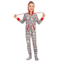 LoveBay Porodična odijela Odjeća za božićnu kapuljaču Reindeer Pijamas Set Xmas Odrasla dječja noćna