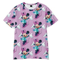 Mickey & Minnie mišem tiskani majica kratkih rukava za djecu odraslih, miksey miese casual proljeće