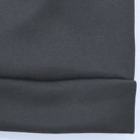 Puntoco ženski klirens plus veličina Žene Ispiši labav rupan prevelizirani runove košulje pulover sive