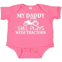 Inktastični poljoprivrednik moj tata još uvijek igra s traktorima poklon dječji dječaka ili dječji dječji