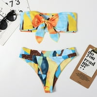 Odeerbi dva kupaće kostimu za žene Modni print Erogeni bikini kupaći kostimi za plažu odjeća Bikinis