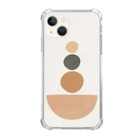 Oblici u boji Kompatibilan je s iPhone 14, jedinstvenim umjetničkim dizajnom TPU poklopac branika