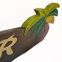 Ručni isklesan otvoreni znak sa dva palma