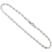 Sterling srebrna natkana lanac sidrene ogrlice od nikla besplatna Italija