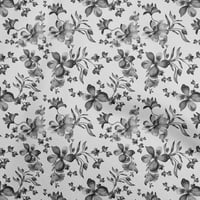 Onuone pamučna kambrična siva tkanina cvjetna šivaća materijala za ispis od dvorišta široko