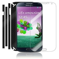 Skinomi Carbon Fiber SKIN + Screen Guard za Samsung Galaxy S IV S Siv