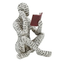 Reading Woman Figurica, Vrijeme Ručno oslikana Idealno poklon Inovativni čitanje Žena ukras za trpezarijski