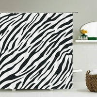 Afrika Divlja životinja Zebra Design Design Tuš za sadiranje vodootporne kupatilo za zavjese Osobi za