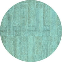 Ahgly Company u zatvorenom okruglom čvrstim svijetlim plavim modernim prostirkama područja, 5 'krug