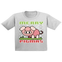 Awkward Styles ružna božićna majica za baby Boys Girls Merry Pigmas Xmas Baby majica