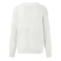 Jesenja zima nova baza čvrste boje dugih rukava modni pulover džemper