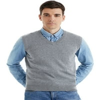 Duks prsluk za muškarce V-izrez Džemper Pure Merino vuneni pulover bez rukava bez rukava bez rukava
