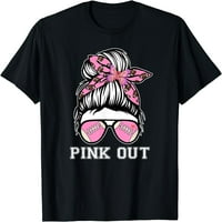 Ružičasta neuredna fudbalskog karcinoma za dojku Mom majica majica